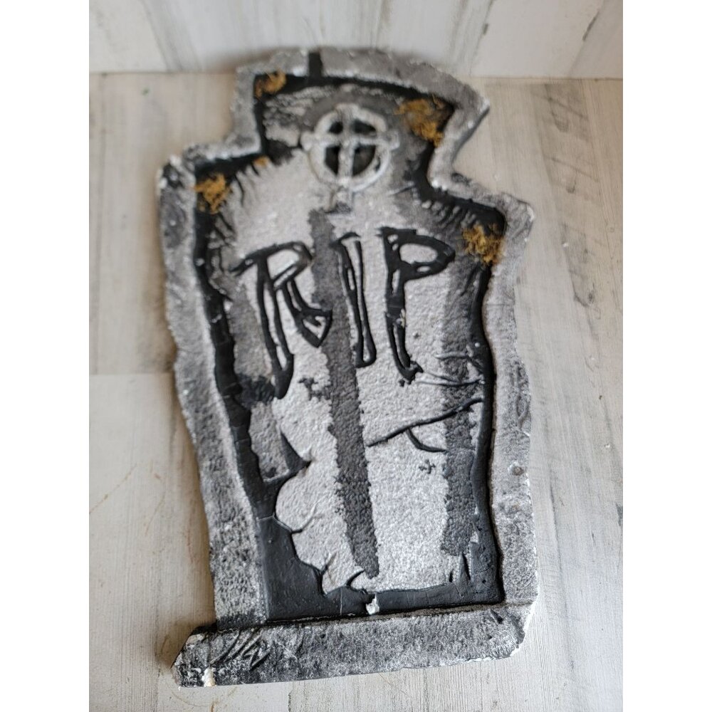 Tombstone AS IS large Rip foam Halloween prop decor‎